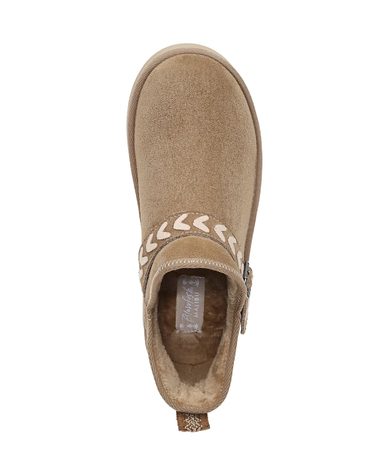 Blowfish Malibu Women's Mokolo Round Toe Pull On Platform Short Boots