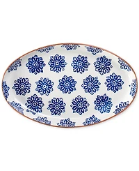 Euro Ceramica Costa Azul Tile Oval Platter