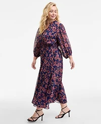 Vince Camuto Plus Printed Maxi Dress