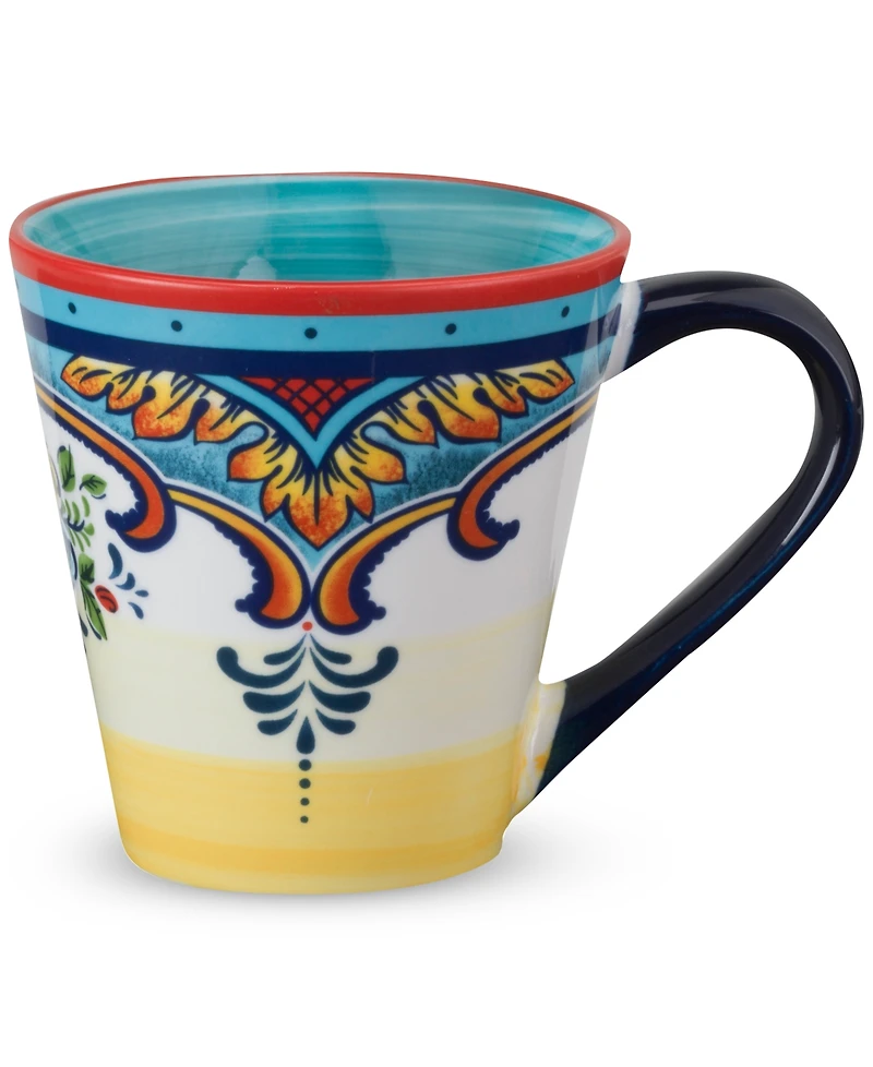 Euro Ceramica Zanzibar Mugs, Set of 4