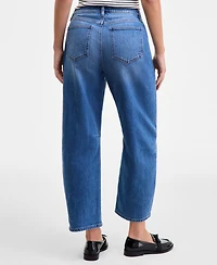 On 34th Women's Cropped High-Rise Barrel-Leg Jeans, Macy's Exclusive