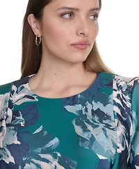 Calvin Klein Plus Printed Fit & Flare Dress