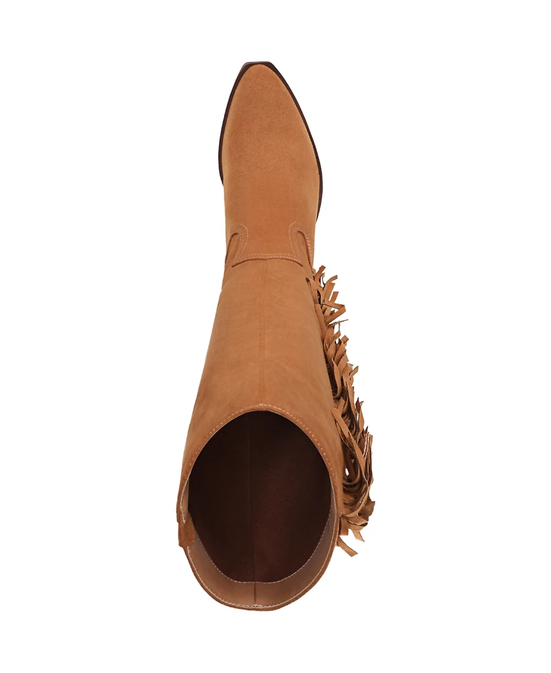 Sam and Libby Women's Farrah Western Fringe Knee High Boots