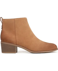 Dr. Scholl's Women's Anya Stacked Block Heel Zip Short Boots