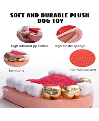 Nocciola Interactive Teeth Dog Toys – Enrichment Puzzle Funny Dog Toys for Small to Large Dogs, Non-Slip Hide and Seek Dog Toys to Keep Dogs Bu