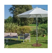 29.5 Inch Outdoor Steel Umbrella Base Stand for Backyard and Poolside