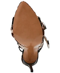 Steve Madden Women's Saddle-h Western Buckled High-Heel Dress Sandals