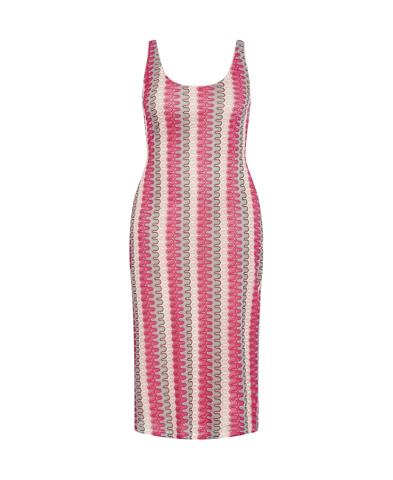 City Chic Plus Leilani Stripe Dress
