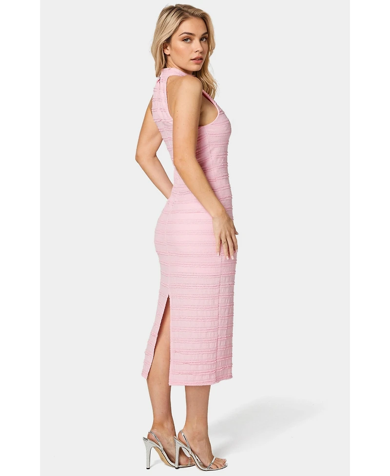 Bebe Women's High Slit Maxi Dress