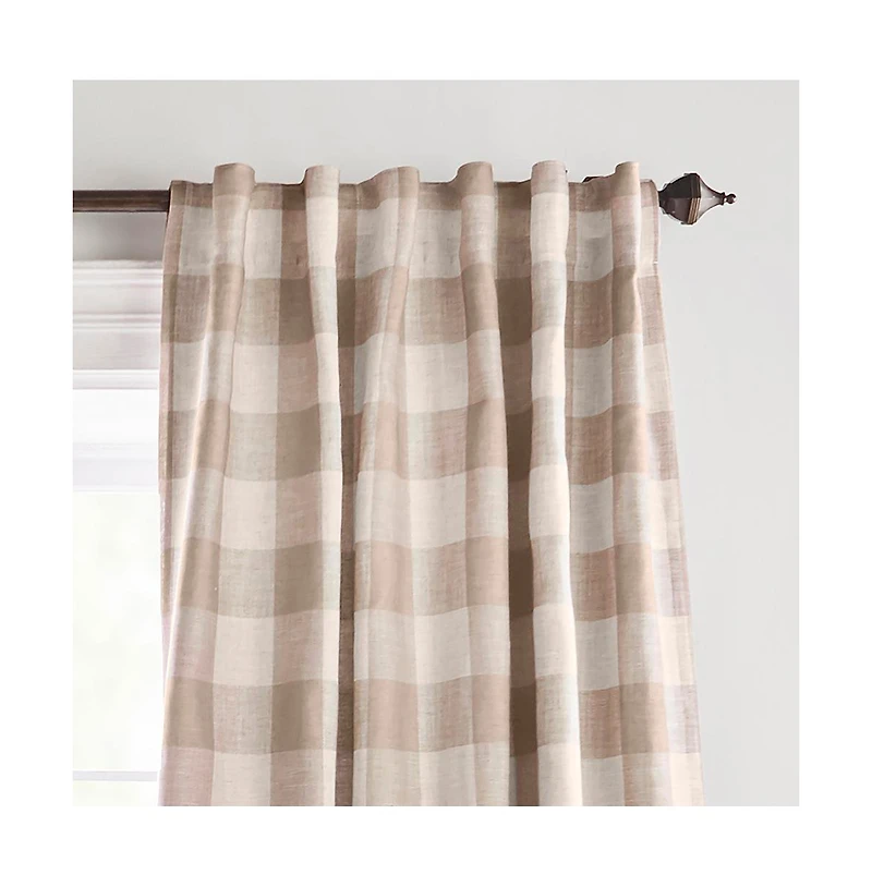 Elrene Home Fashions Grainger Buffalo Check Blackout Window Curtain
