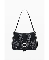 Desigual Women's Small crossbody faux leather studded bag