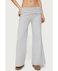 Edikted Women's Wide Leg Fold Over Pants