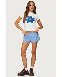 Edikted Women's Maryanne Gingham Boxer Shorts