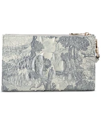 Brahmin Daisy Melbourne Embossed Leather Clutch