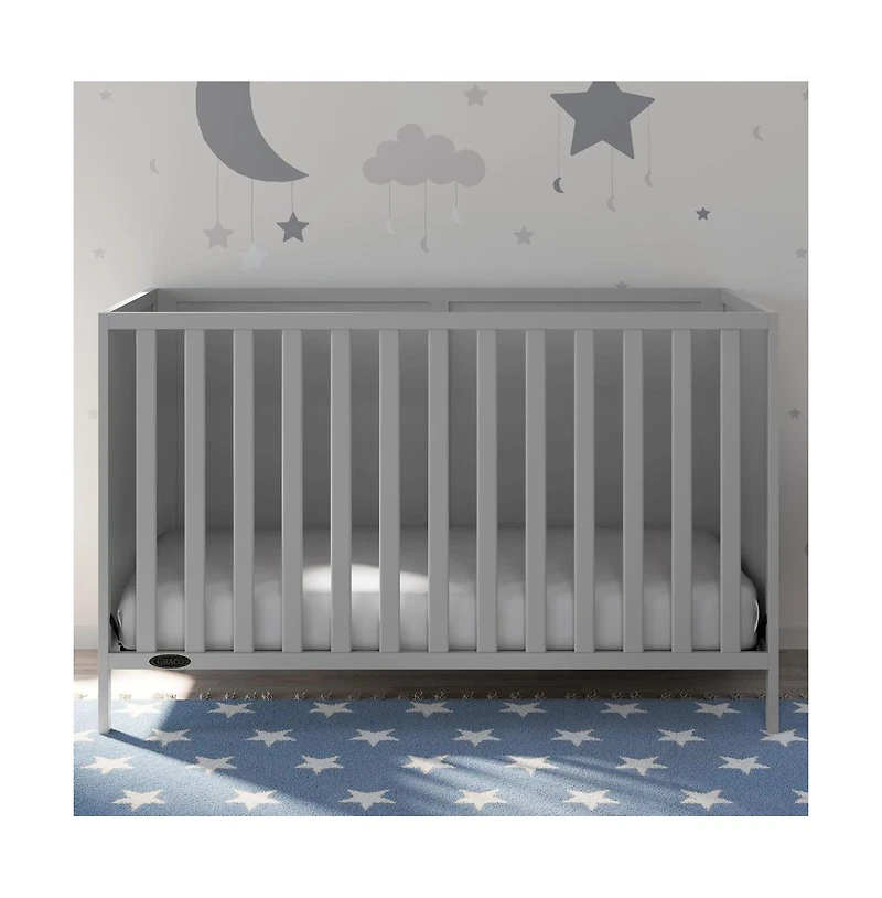 Graco Theo 3-in-1 Convertible Crib - Pebble Gray