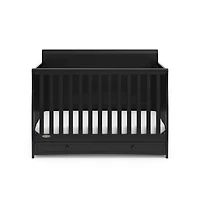 Graco Asheville 4-in-1 Convertible Crib with Drawer (Black)