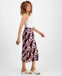 Jm Collection Women's Printed Jacquard Midi Skirt, Macy's Exclusive