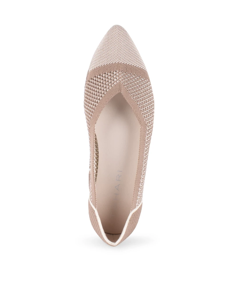 Tahari Women's Antigua Knit Slip-On Flats