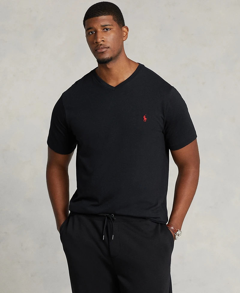 Polo Ralph Lauren Men's Big & Tall Classic Fit V-Neck T-Shirt