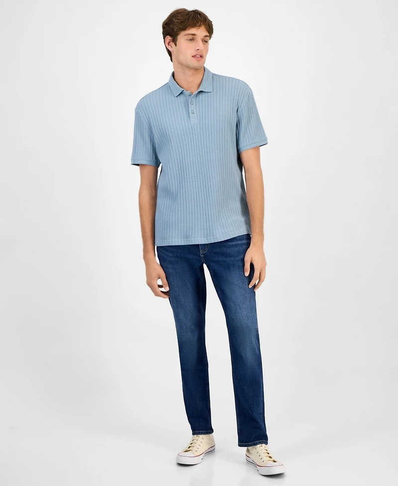 Sun + Stone Men's Rocco Textured Polo Shirt, Exclusively at Macy's