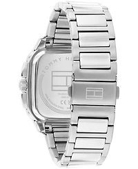 Tommy Hilfiger Men's Multifunction Silver Tone Stainless Steel Bracelet Watch, 39mm