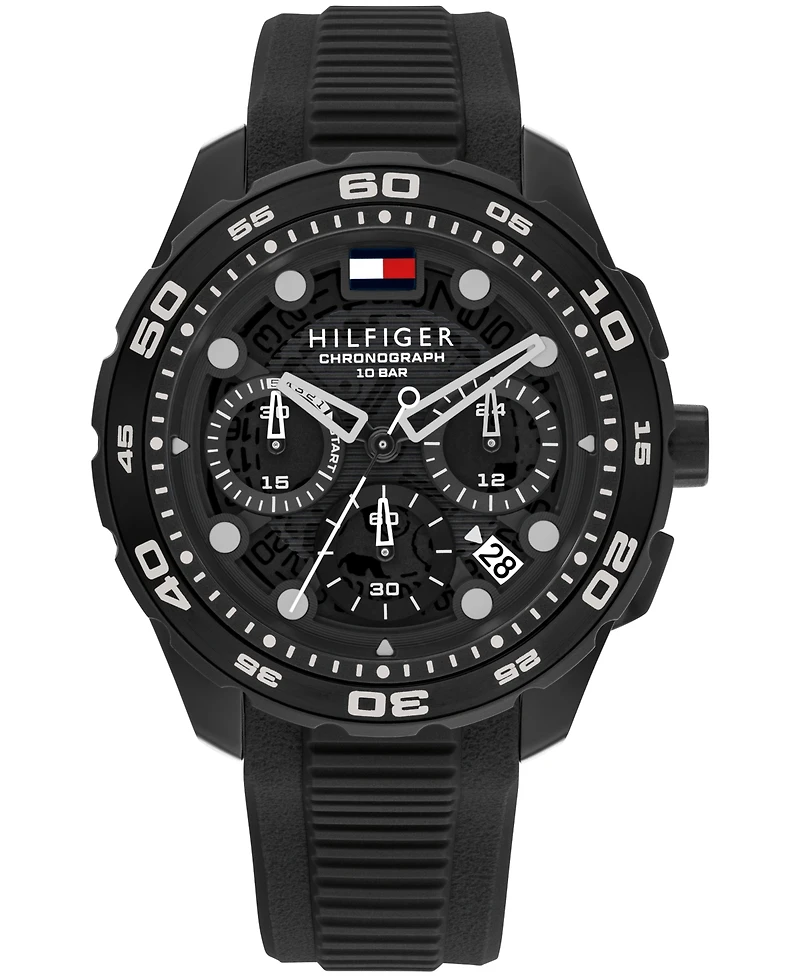 Tommy Hilfiger Men's Chronograph Silicone Strap Watch