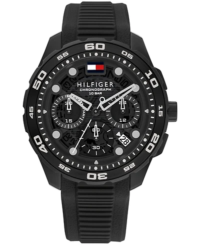 Tommy Hilfiger Men's Chronograph Silicone Strap Watch