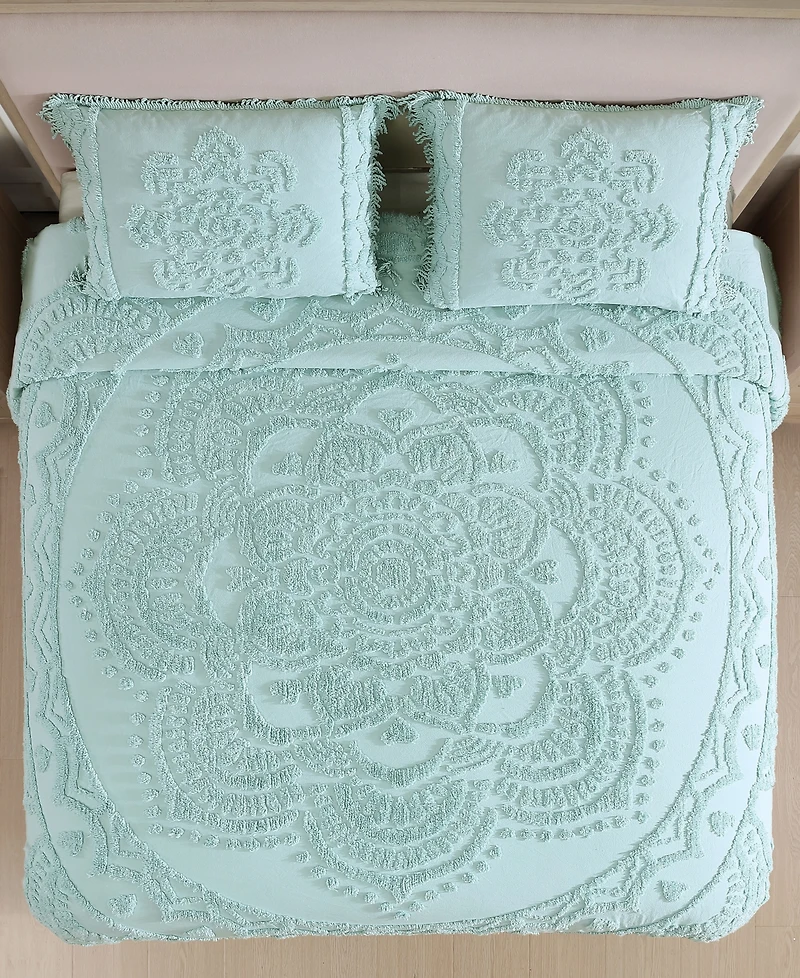 Beatrice Home Fashions Lotus Chenille Lightweight Sham, Standard