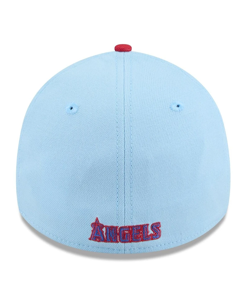 New Era Men's Light Blue/Red Los Angeles Angels 2025 Fourth of July 39THIRTY Flex Hat