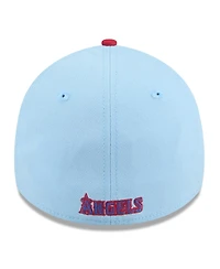 New Era Men's Light Blue/Red Los Angeles Angels 2025 Fourth of July 39THIRTY Flex Hat