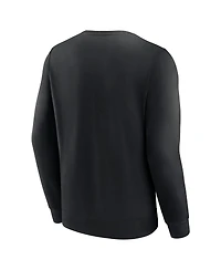 Fanatics Men's Black Pittsburgh Steelers Varsity Letter Fleece Pullover Sweatshirt