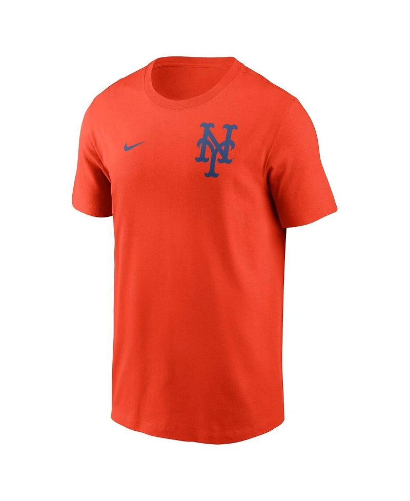 Nike Men's Orange New York Mets 2-Hit T-Shirt