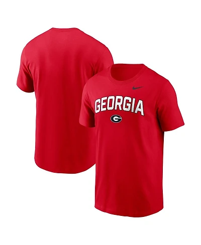 Nike Men's Red Georgia Bulldogs Primetime Arch Stack T-Shirt