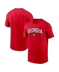Nike Men's Red Georgia Bulldogs Primetime Arch Stack T-Shirt