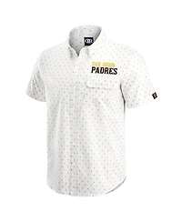 Darius Rucker Collection by Fanatics Men's Cream San Diego Padres Printed Button-Down Shirt
