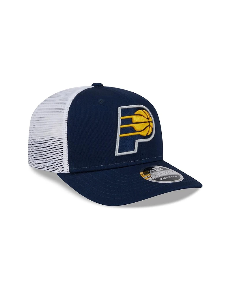 New Era Men's Navy/White Indiana Pacers 9SEVENTY Stretch-Snap Trucker Hat