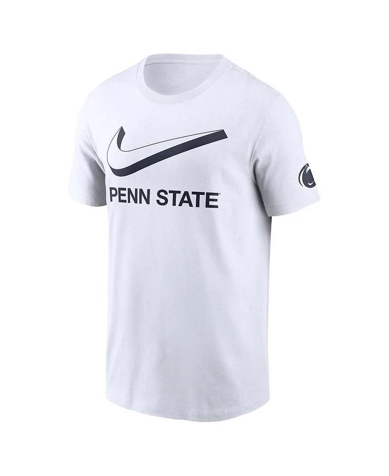 Nike Men's White Penn State Nittany Lions Primetime 2-Hit Swoosh T-Shirt