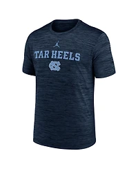 Jordan Men's Navy North Carolina Tar Heels 2025 Sideline Velocity Performance T-Shirt