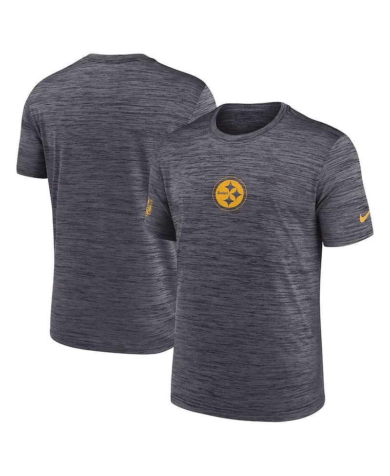 Nike Men's Black Pittsburgh Steelers Sideline Velocity Performance T-Shirt