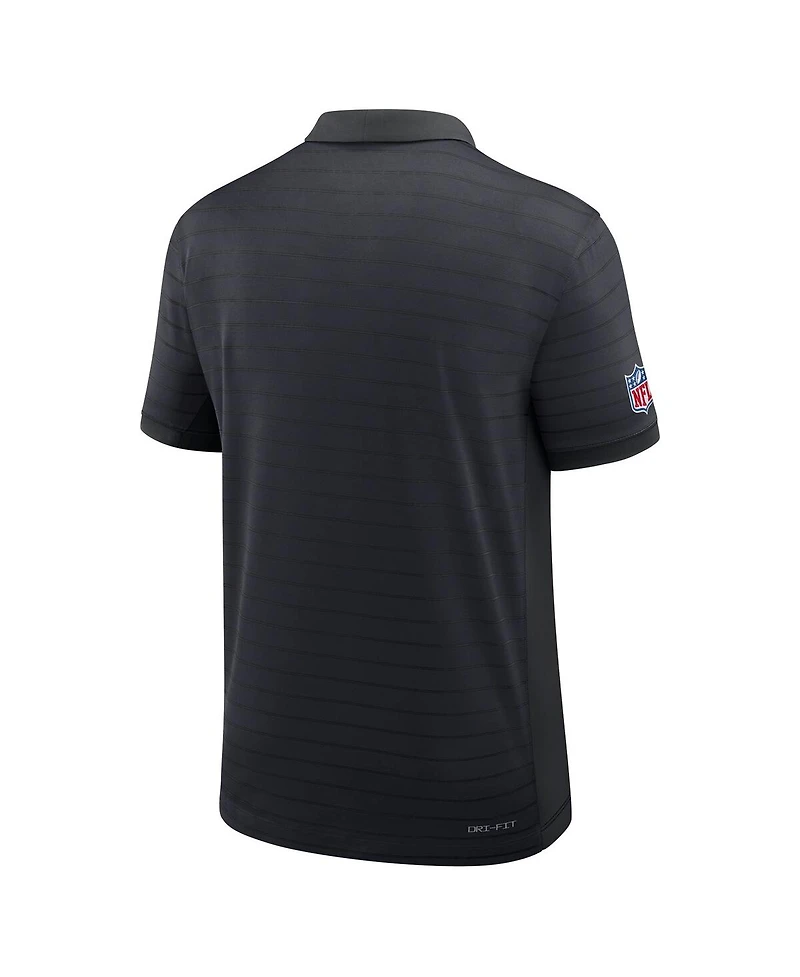 Nike Men's Navy Houston Texans Sideline Victory Stripe Performance Polo Shirt