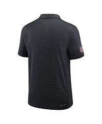 Nike Men's Navy Houston Texans Sideline Victory Stripe Performance Polo Shirt