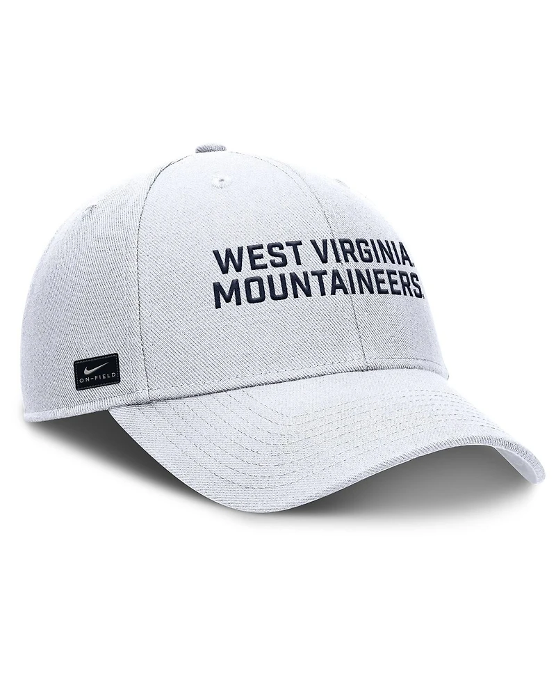 Nike Men's White West Virginia Mountaineers Rise Practice Adjustable Hat
