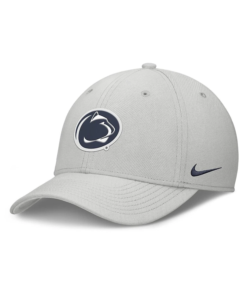 Nike Men's Gray Penn State Nittany Lions Rise Practice Performance Adjustable Hat