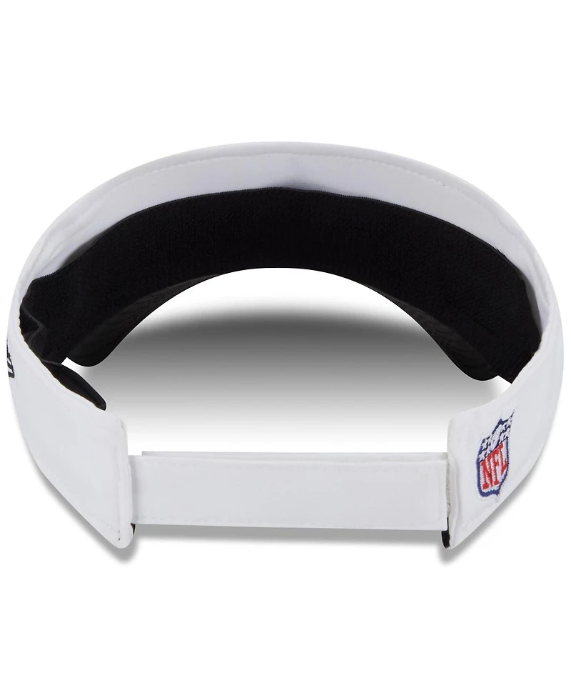 New Era Men's White/Black New Orleans Saints 2025 Nfl Training Camp Adjustable Visor Hat