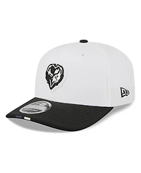 New Era Men's White/Black Baltimore Ravens 2025 Nfl Training Camp 9SEVENTY Adjustable Hat