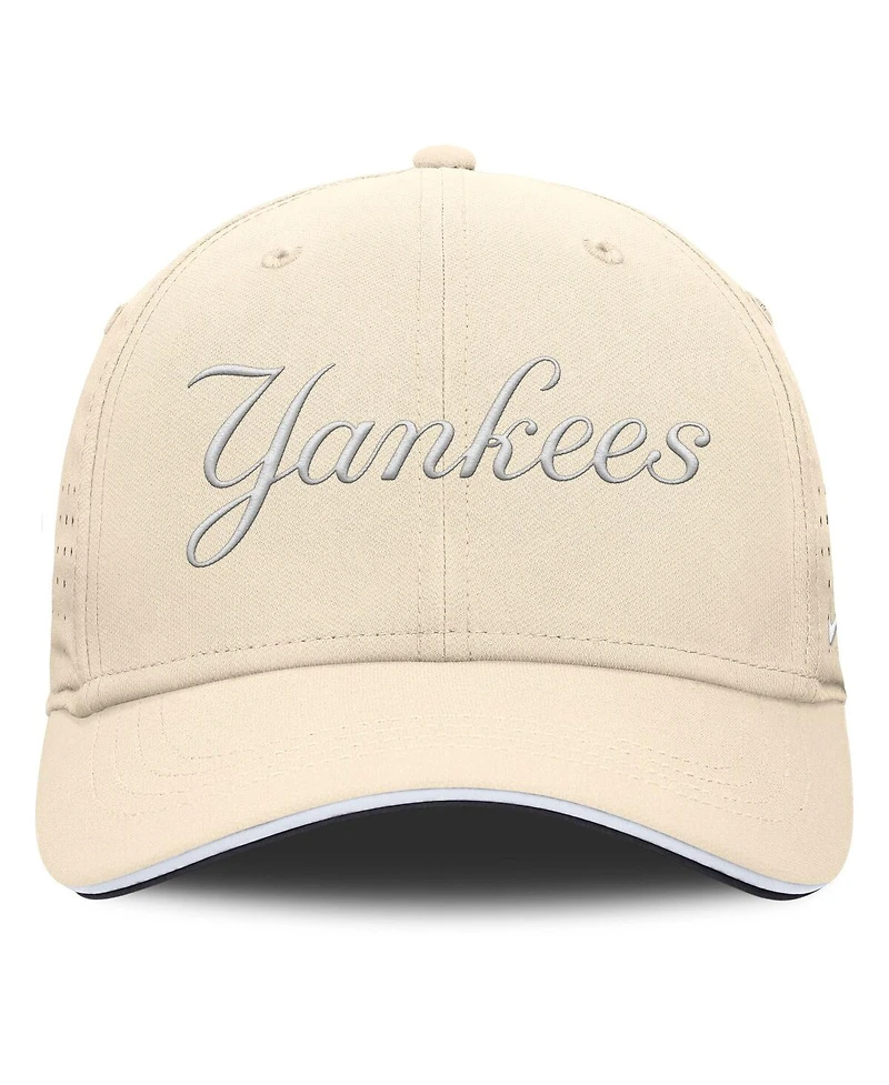 Nike Men's Cream New York Yankees Rise Performance Flex Hat