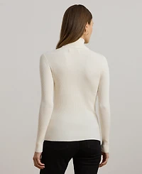 Lauren Ralph Ribbed Turtleneck Sweater