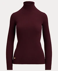 Lauren Ralph Ribbed Turtleneck Sweater