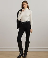 Lauren Ralph Ribbed Turtleneck Sweater