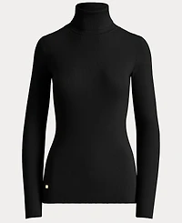 Lauren Ralph Ribbed Turtleneck Sweater